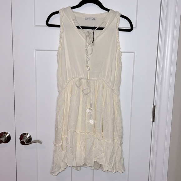 NWT DEX Carefree Flowy Minidress - Light Birch - Picture 2 of 8